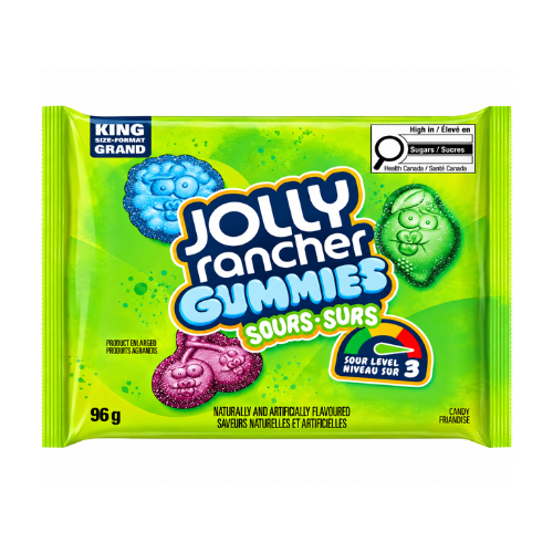 Jolly Rancher Gummies Original Sour King Size 96g - 12 Pack