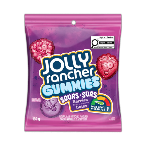 Jolly Rancher Gummies Sour Berries 182g - 10 Pack