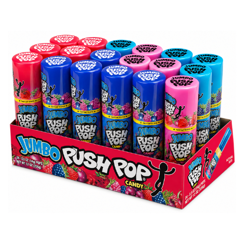 Jumbo Push Pop - 18 Pack