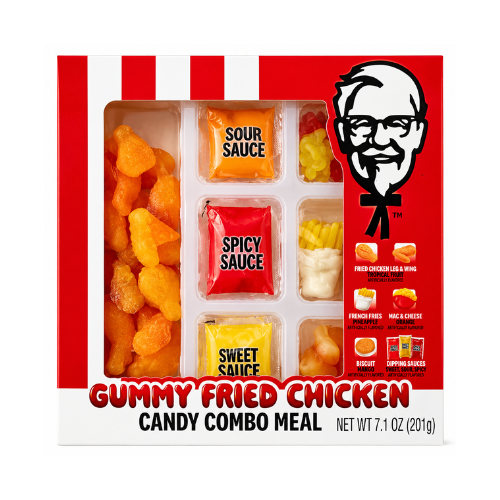 KFC Gummy Fried Chicken Candy Combo Meal 200g - 12 Pack