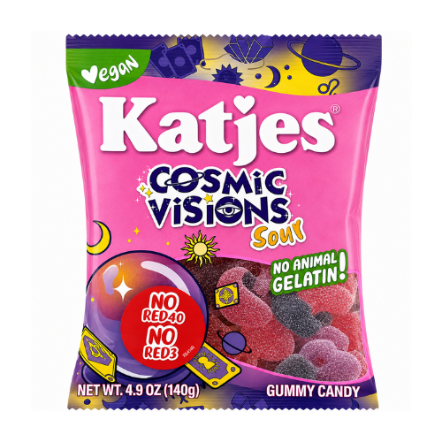 Katjes Cosmic Visions Sour Gummies 140g - 15 Pack