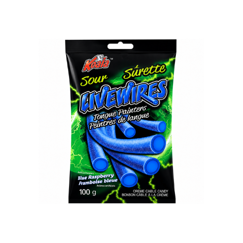 Koala Livewires Sour Tongue Painters Blue Raspberry 100g - 18 Pack