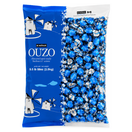Krinos Ouzo Candy 2.5kg - 1 Bag