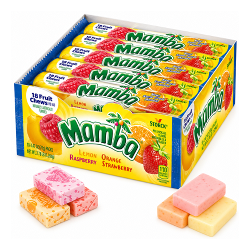 Mamba Fruit Chews 79.5g - 24 Pack