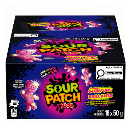 Maynards Sour Patch Kids Glow Ups 50g - 18 Pack