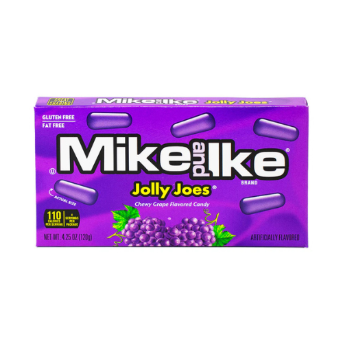 Mike and Ike Jolly Joes Candy Theater Box 120g - 12 Pack