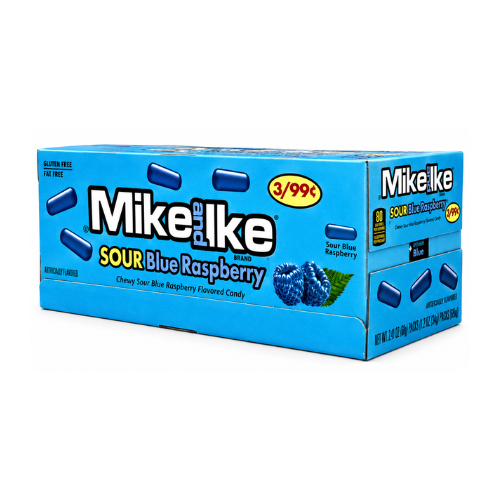 Mike and Ike Sour Blue Raspberry - 24 Pcs 120g- 16 Pack