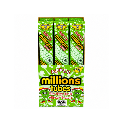Millions Apple Tubes UK 66g - 12 Pack
