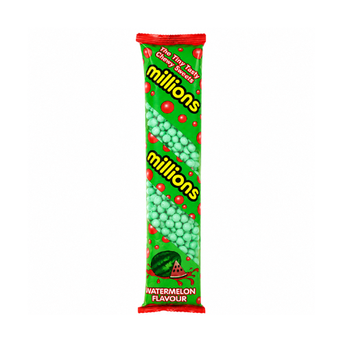 Millions Watermelon Tubes 55g - 12 Pack