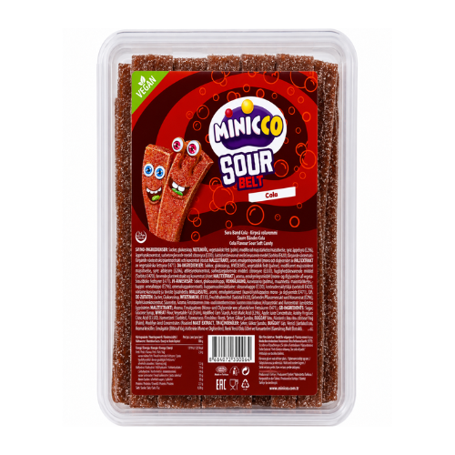 Minicco Sour Belt Cola 200g (Turkey) - 6 Tub