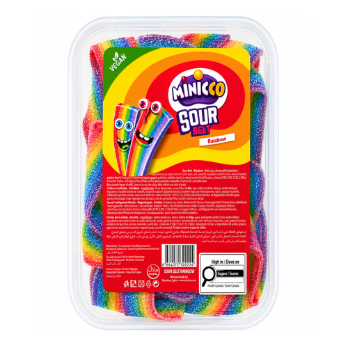 Minicco Sour Belt Rainbow 200g (Turkey) - 6 Tub