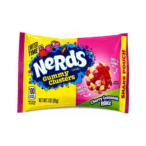 Nerds Gummy Clusters Cherry Lemonade Blitz 85g - 12 Pack