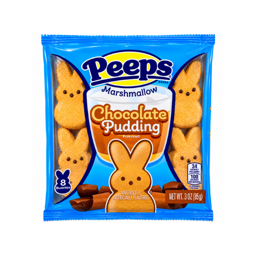 Peeps Chocolate Pudding Marshmallow Bunnies 85g - 40 Pack