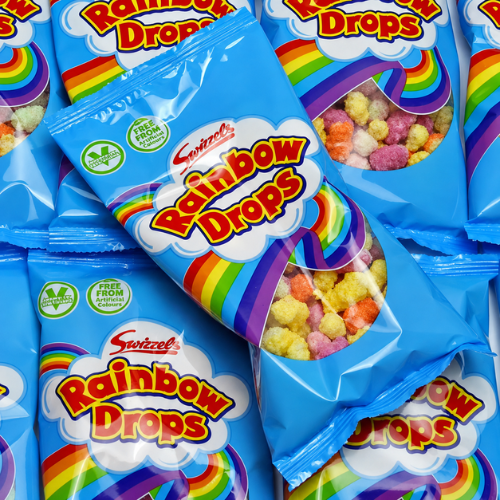 Swizzels Rainbow Drops 10g (60 Count) - 1 Box (UK)