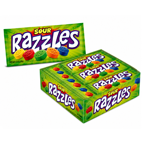 Razzles Sour Candy - 24 Pack