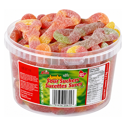 Red Band Jumbo Sour Suckers 1.1kg - 1 Container