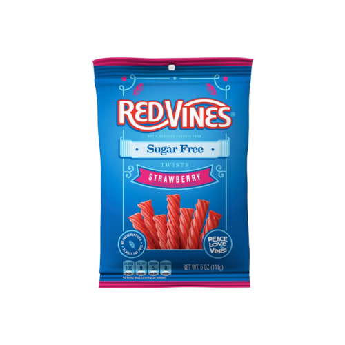 Red Vines Strawberry Licorice Twists Sugar Free 141g - 12 Pack