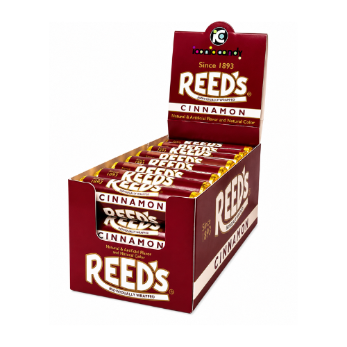 Reeds Cinnamon Hard Candy Rolls 29g - 24 Pack