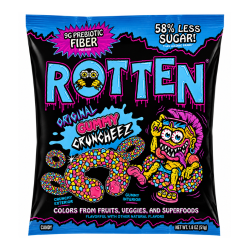 Rotten Original Gummy Cruncheez 51g - 8 Pack