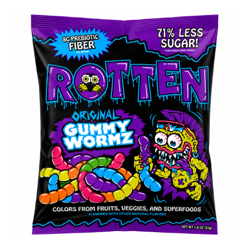 Rotten Original Gummy Wormz 51g - 8 Pack