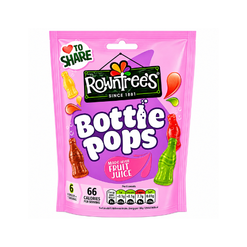 Rowntree's Bottle Pops 115g (UK) - 10 Pack