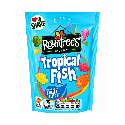 Rowntree's Tropical Fish 115g (UK) - 10 Pack