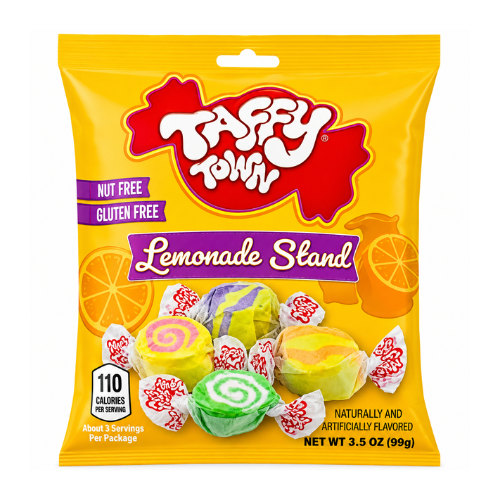 Salt Water Taffy - Lemonade Stand 99g - 12 Pack