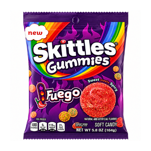 Skittles Gummies Fuego 164g - 12 Pack