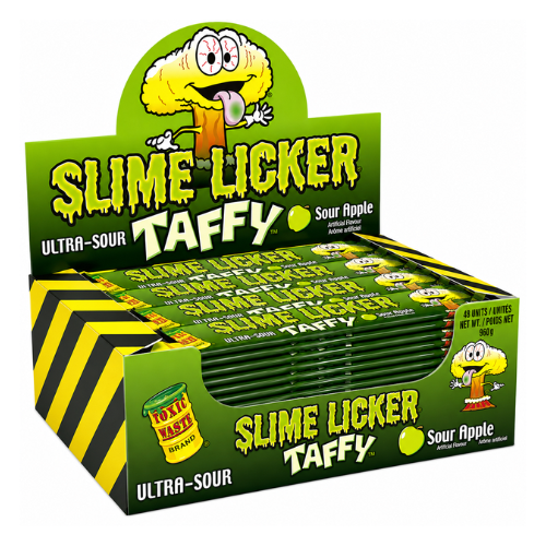 Slime Licker Sour Apple Taffy 20g - 48 Pack