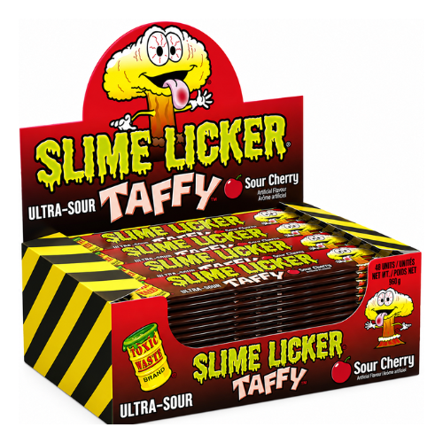 Slime Licker Sour Cherry Taffy 20g - 48 Pack