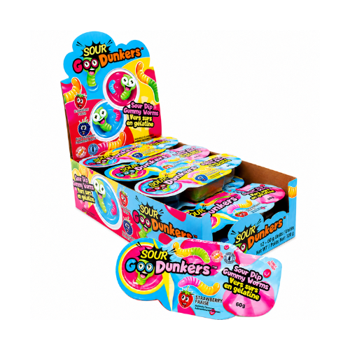 Sour Goo Dunkers - 60g - 12 Pack