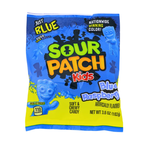 Sour Patch Kids - Blue Raspberry 102g - 12 Pack