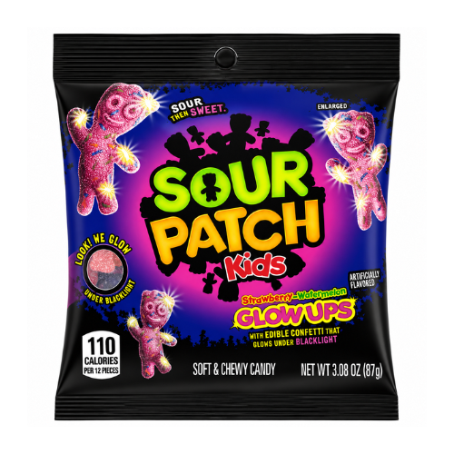 Sour Patch Kids Glowups 87g - 12 Pack