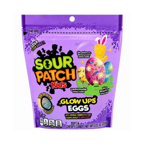 Sour Patch Kids Glowups Easter Eggs 237g - 12 Pack