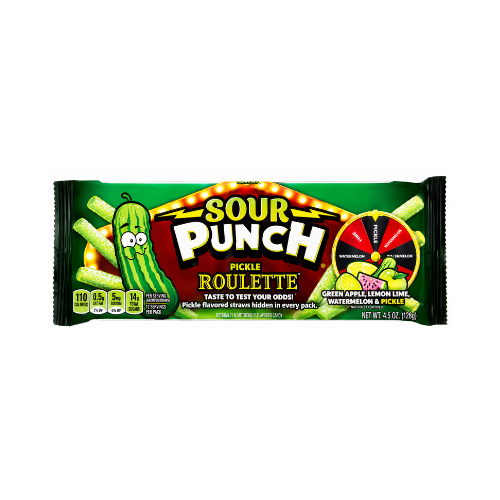 Sour Punch Pickle Roulette 128g - 12 Pack