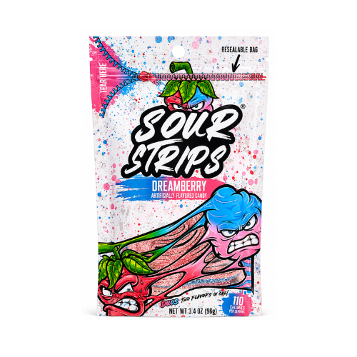 Sour Strips Dreamberry 96g - 12 Pack