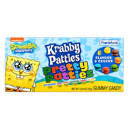 SpongeBob Gummy Krabby Patties Colors Theater Box 72g - 12 Pack