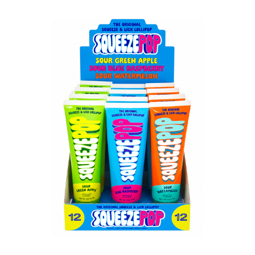Squeeze Pop Assorted Flavours 120g - 12 Pack