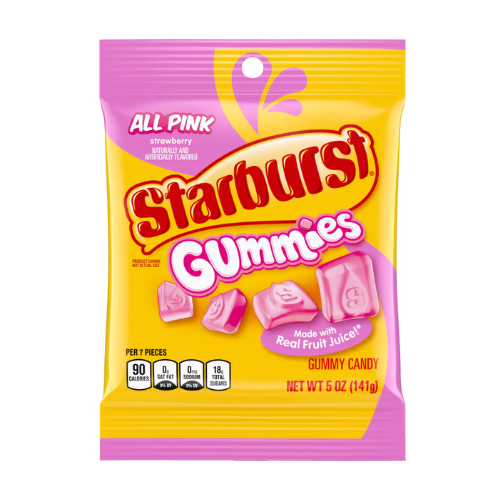 Starburst Gummies All Pink 141g - 12 Pack