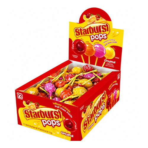 Starburst Pops 24g - 72 Pack