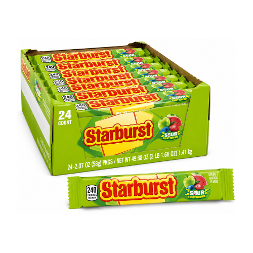 Starburst Sour 58.7g - 24 Pack