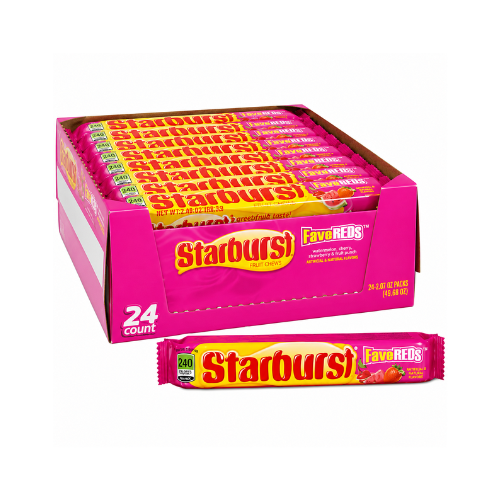 Starburst FaveREDS Fruit Chews Candy 58.7g - 24 Pack