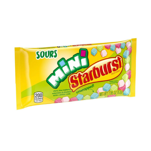 Starburst Mini Sours Candy 52g - 24 Pack