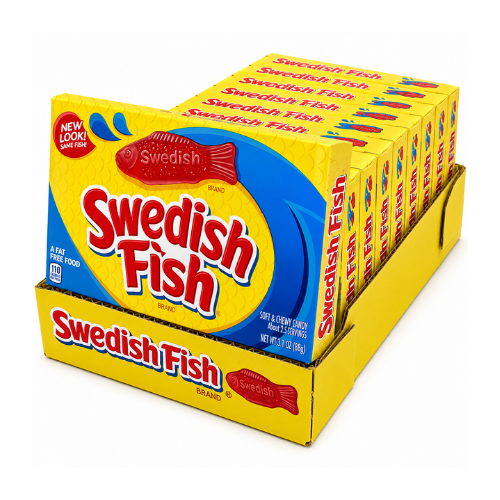 Swedish Fish Candy Theater Box 88g - 12 Pack
