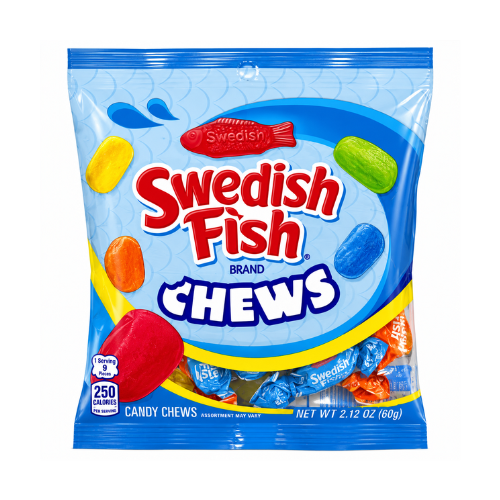 Swedish Fish Chews Assorted 60g - 12 Pack