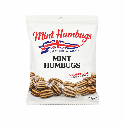 Taveners Mint Humbugs 165g - 12 Pack