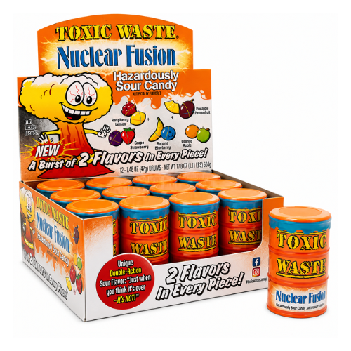 Toxic Waste Candy Nuclear Fusion - 12 Pack