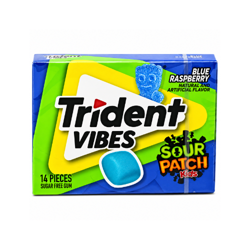 Trident Vibes Sour Patch Kids Blue Raspberry 14pcs - 9 Pack