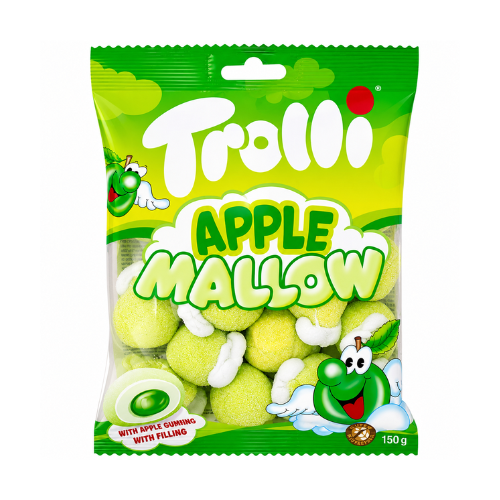 Trolli Apple Mallow Filled Marshmallows (Germany) 150g - 8 Pack