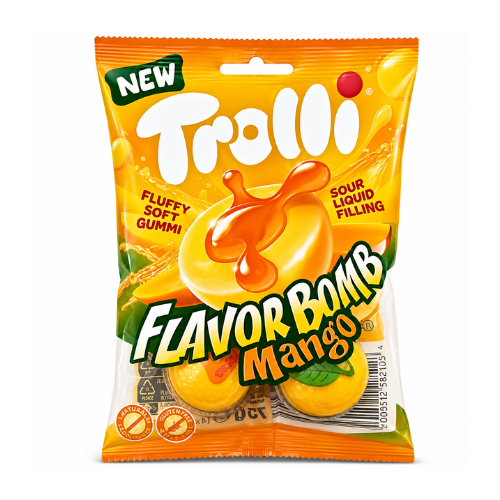 Trolli Flavor Bomb Mango 75g (Germany) - 21 Pack
